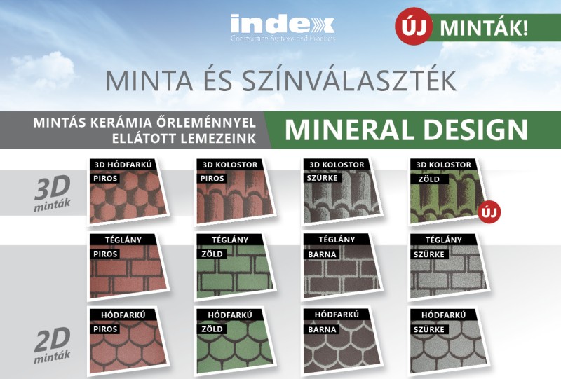 Mineral Design lemezeink új mintákkal bővültek